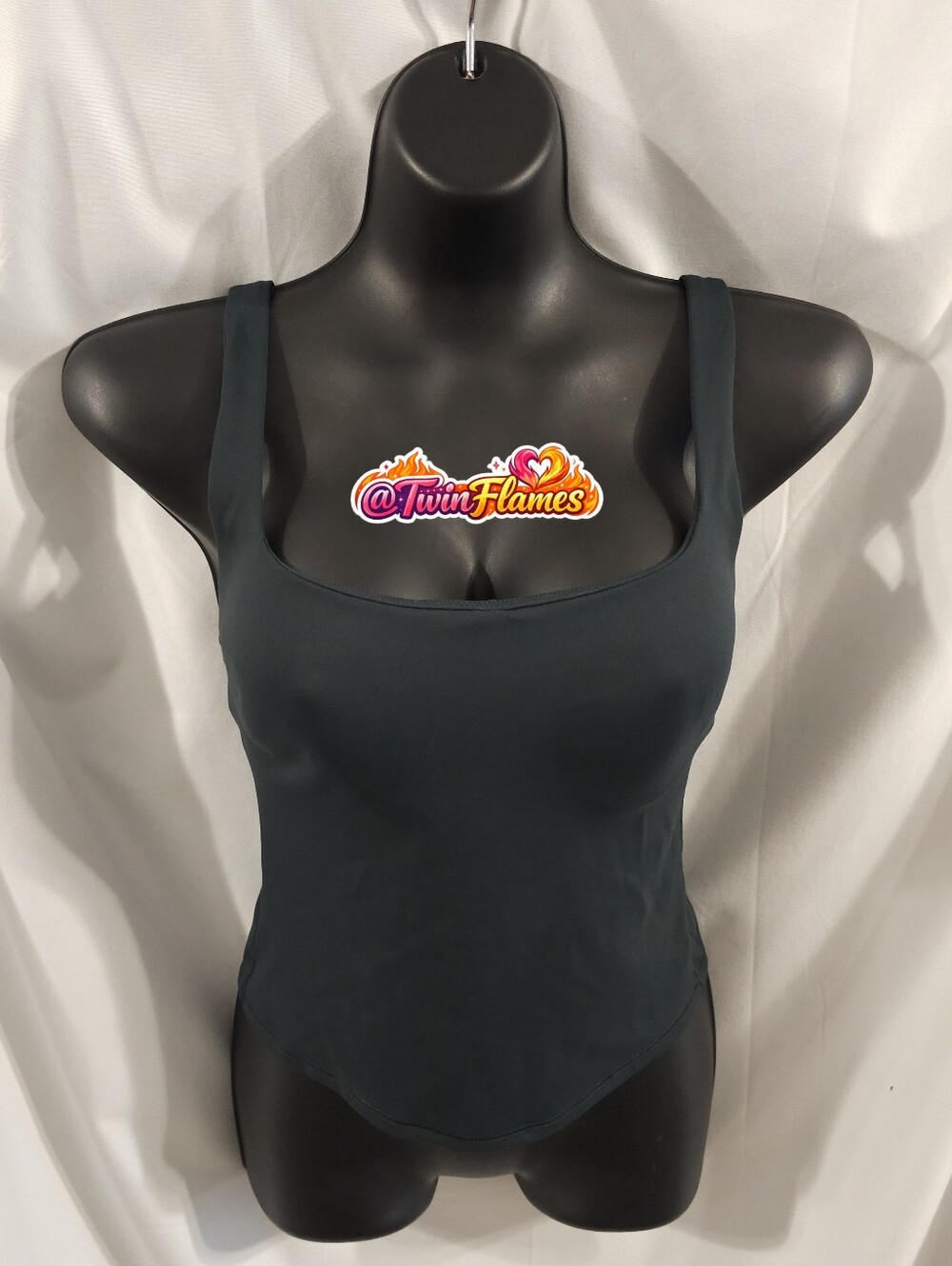 NikeSKIMS Nike X Skims Matte Square Neck Tank TP-TNK-2728 Dark Teal Size M, L